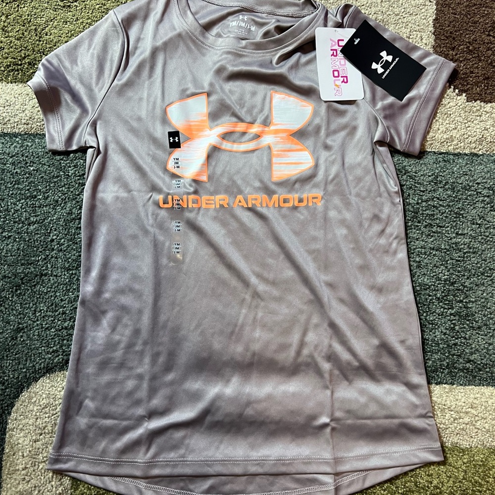 Girls Medium (10/12) Under Armour Tee Shirt- NWT